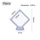 White Floating Frame with Stand (10pcs)