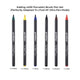 Edding 4200 Porcelain Brush Pen Set (6pcs)