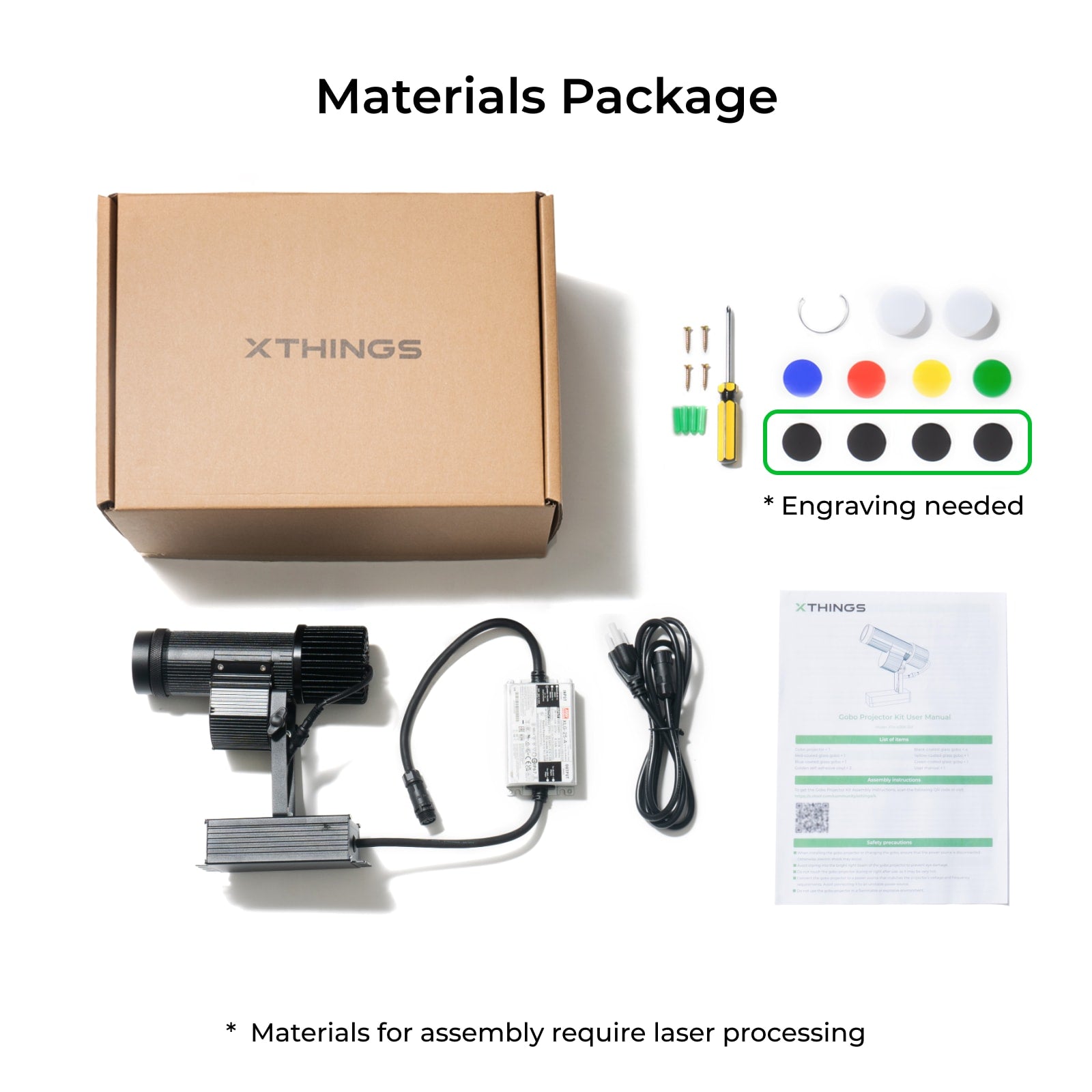 xTool Gobo Projector Kit (materials package)