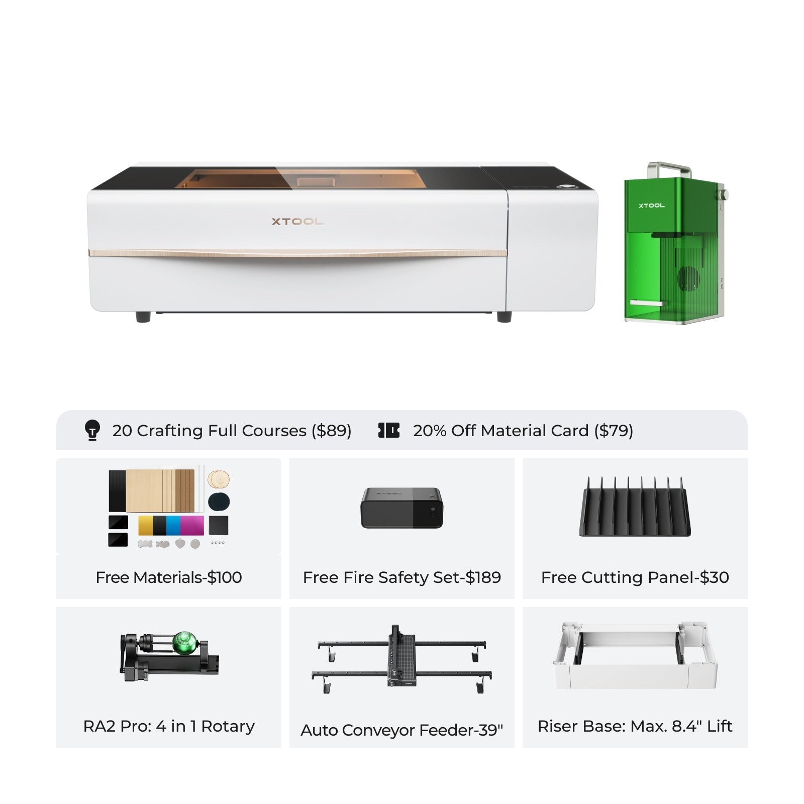 xTool P2 55W Desktop CO2 Laser Cutter