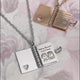 Stainless Steel Book Locket Necklace (3pcs)