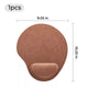 Brown to Black Laserable PU Mouse Pad with Wrist Support