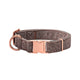 Brown Tweed Nylon Dog Collar