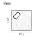 Marble to Black Laserable PU Bottle Opener Coasters (2pcs)