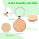 Round Wooden Keychain (10pcs)